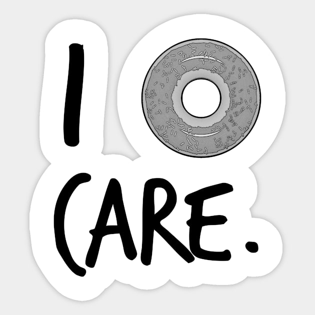 donut care Sticker by TeEmporium